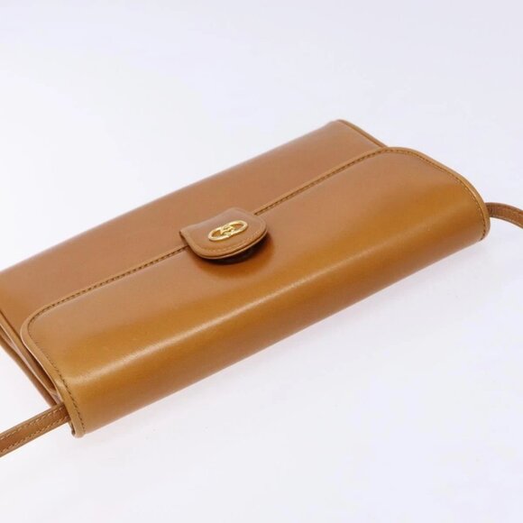 GUCCI Shoulder Bag Leather Brown Gold 004 056 0002 Auth ep10168 - Picture 7 of 15